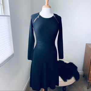 INC Black Dress w/gold zipper detail ⚡️